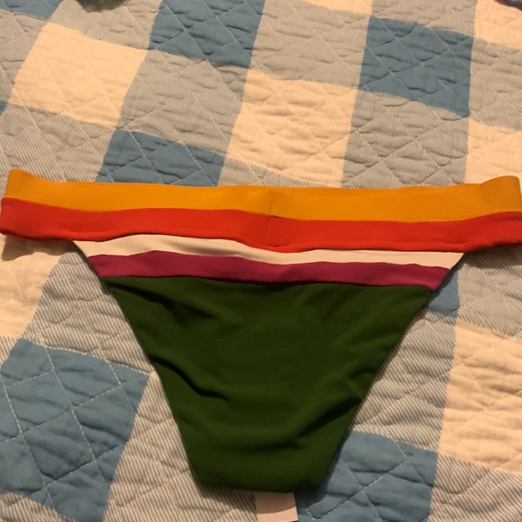 Robin Piccone Women's Suzie Color Block Banded Bikini Bottom - Picture 5 of 14